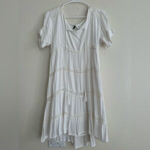 Elegant White Midi Dress